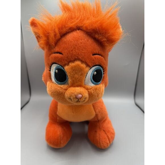 Disney Palace Pets Treasure Ariel’s Cat Plush ~ Orange Kitty Blue Eyes 11” - Picture 1 of 5